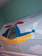 Flexa Halfhoogslaper whitewash, helikoptertent &speelgordijn, Kinderen en Baby's, Kinderkamer | Bedden, Ophalen, 85 tot 100 cm