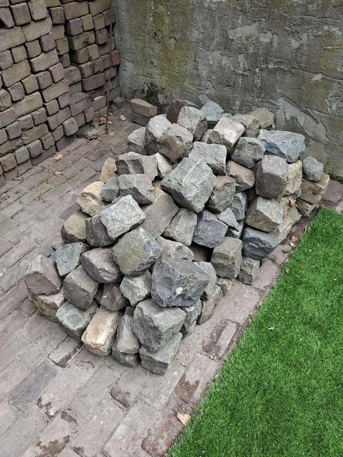 Partij keien (ongeveer 100 stuks), Tuin en Terras, Grind, Keien en Split, Gebruikt, Overige materialen, Ophalen