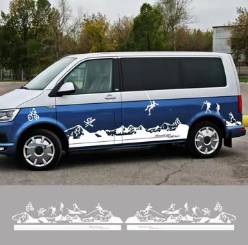 4 Stuks Auto Stickers Voor Volkswagen Vw Transporter beschikbaar voor biedingen