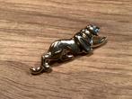Vergulde broche panter, stoer sieraad!, Overige materialen, 4 tot 7 cm, Ophalen of Verzenden, Zo goed als nieuw