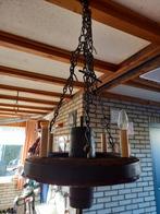 Vintage Kruiwagenwiel Lamp, Ophalen, Gebruikt, Metaal, Vintage