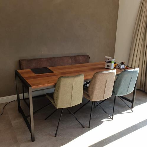 Eettafel / eetkamer tafel / piet klerx, Huis en Inrichting, Tafels | Eettafels, Gebruikt, 50 tot 100 cm, 200 cm of meer, Vijf personen of meer