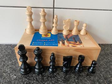 Vintage Staunton Schaakset, koningshoogte 8 cm beschikbaar voor biedingen