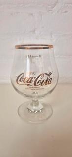 Vintage Coca-Cola glazen op voet, Ophalen of Verzenden, Zo goed als nieuw, Frisdrankglas