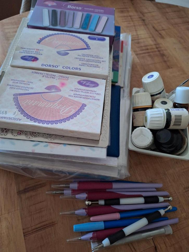 Pergamano spullen, Hobby en Vrije tijd, Knutselen, Gebruikt, Knutselwerk, Ophalen
