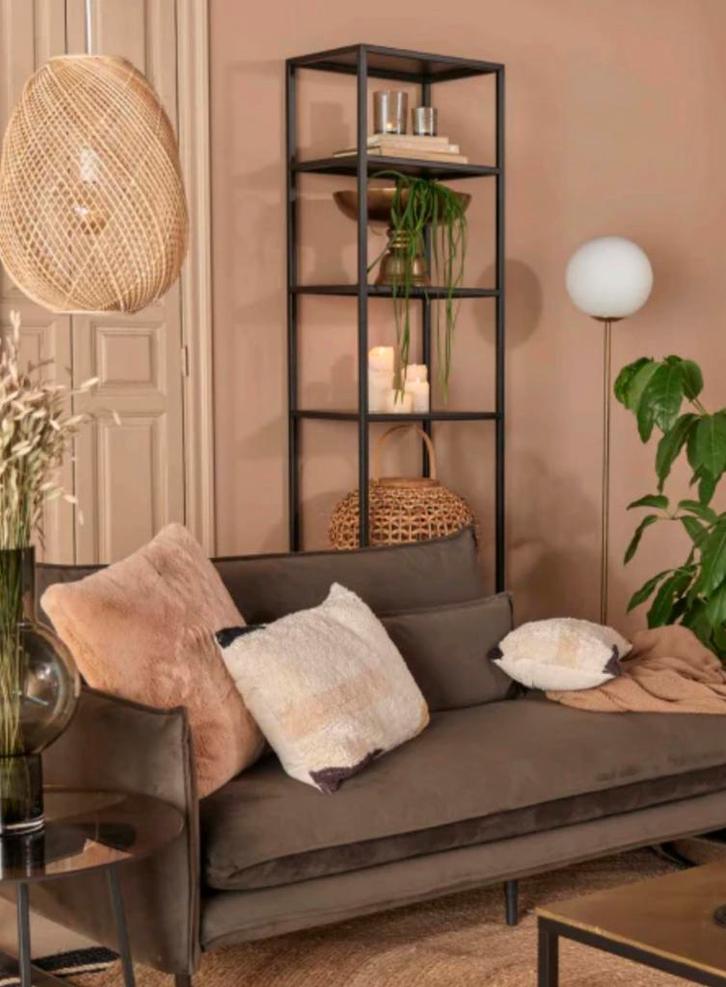 Lifestyle Arizona kast met vakken in metaal zwart, Huis en Inrichting, Kasten | Wandmeubels, Gebruikt, Ophalen