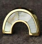 Parelmoer Regenboog kastknop Messing - Handgemaakt, Huis en Inrichting, Almere, JoyClusive, Nieuw, Ophalen of Verzenden