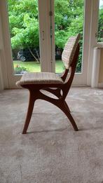 4 vintage eetkamerstoelen Pynock Wierden jaren '50, Huis en Inrichting, Ophalen, Gebruikt, Jaten '50, Bruin
