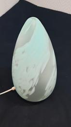 Murano eivormige lamp turquoise wervelend glas,beschrijving, Ophalen of Verzenden, Zo goed als nieuw, Glas, Minder dan 50 cm