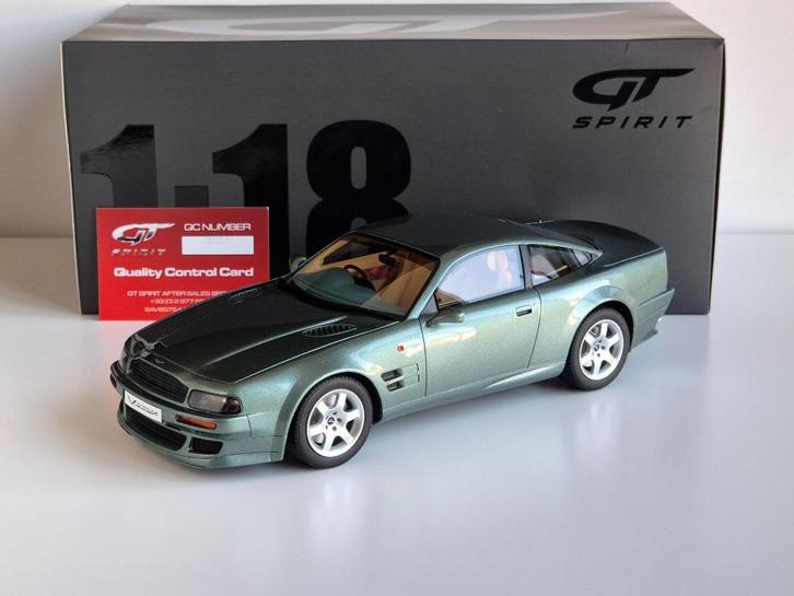1:18 GT-Spirit Aston Martin V8 Vantage V550 1993 AMR Green, Hobby en Vrije tijd, Modelauto's | 1:18, Zo goed als nieuw, Auto, Overige merken
