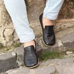100% leren barefoot instappers voor heren, Loafers, Hilversum, The Minimalist Barefoot, Zwart