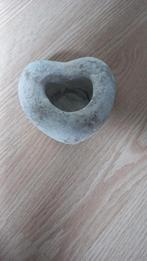 Stenen hart voor waxinelichtje, Ophalen of Verzenden, Zo goed als nieuw, Overige materialen, Minder dan 25 cm