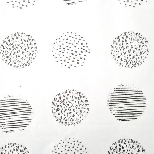 Vloeipapier eigen ontwerp bedrukt papier vel print letters, Diversen, Cadeaupapier, Nieuw, Verzenden