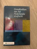 Grondtrekken Nederlands strafrecht - Kronenberg/de Wilde, Ophalen of Verzenden, Alpha, Zo goed als nieuw, HBO