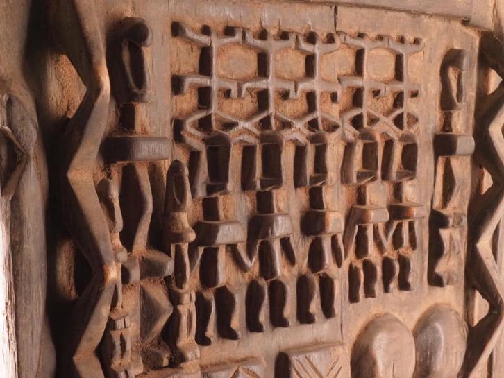 Traditionele Dogon-deur, Mali (251028-02), Antiek en Kunst, Kunst | Niet-Westerse kunst, Ophalen of Verzenden