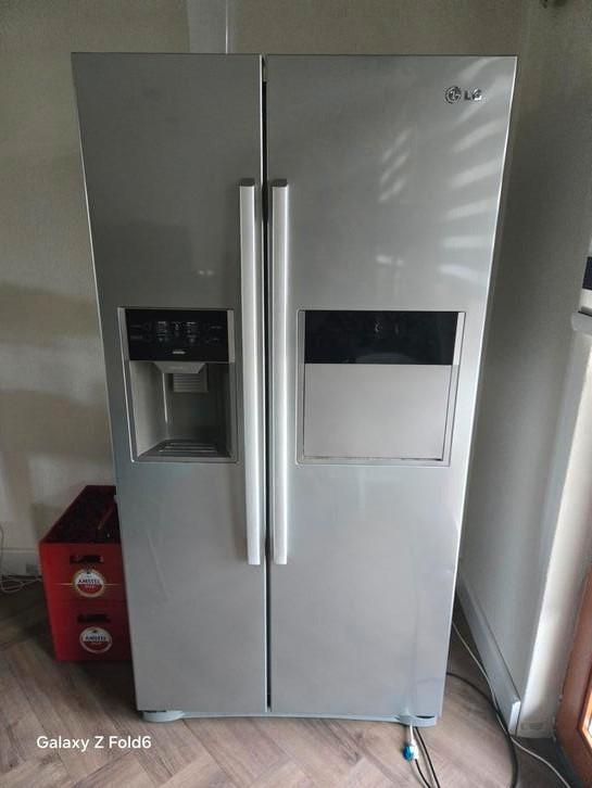LG amerikaanse koelkast model GW-P207FLPV zilver, Witgoed en Apparatuur, Koelkasten en IJskasten, Met aparte vriezer, 200 liter of meer