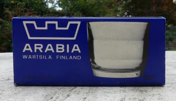 Super Set Arabia Wartsila Prisma Glas 6 Glazen in de doos beschikbaar voor biedingen