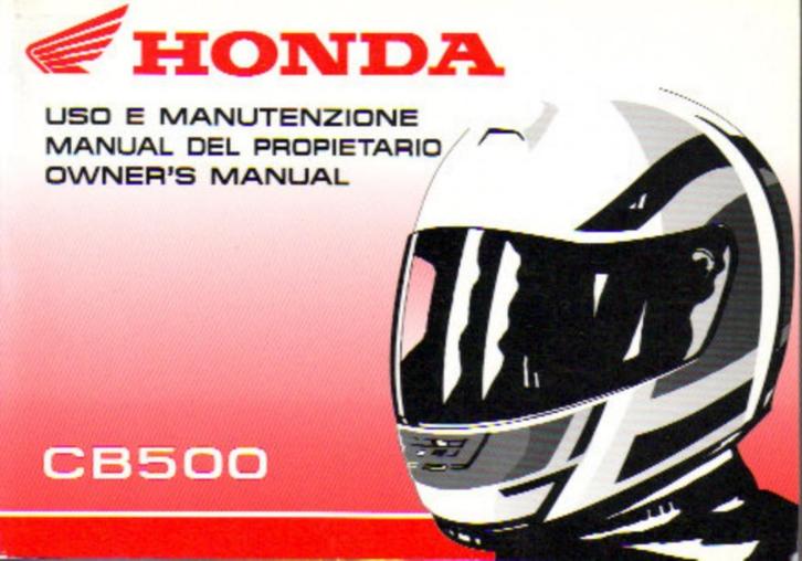 Honda CB500 manual handleiding (5584z), Motoren, Handleidingen en Instructieboekjes, Honda, Verzenden