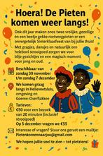 Roetveeg pieten aangeboden omgeving hellevoetsluis, Diversen, Sinterklaas, Ophalen of Verzenden, Zo goed als nieuw