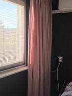 Oud roze gordijnen, Huis en Inrichting, Stoffering | Gordijnen en Lamellen, Ophalen, Zo goed als nieuw, 200 cm of meer, 200 cm of meer