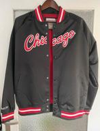 Mitchell & Ness | Satijnen Baseball Jas | maat L, Maat 52/54 (L), Mitchell & Ness, Verzenden, Zwart