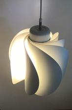Vintage hanglamp Gerard Rignault jr 70 lamellen, Ophalen, Zo goed als nieuw, Metaal, Minder dan 50 cm