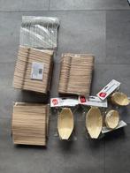 Wegwerp bestek hout, Ophalen of Verzenden, Nieuw, Hout