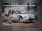 Peugeot 205 Turbo16 1985 1986 Folder (vouw)Poster Duits, Ophalen, Zo goed als nieuw, Overige merken