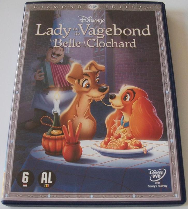 Dvd *** LADY EN DE VAGEBOND *** Walt Disney Classics 15, Cd's en Dvd's, Dvd's | Kinderen en Jeugd, Zo goed als nieuw, Film, Avontuur