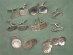 zilveren manchetknopen, Sieraden, Tassen en Uiterlijk, Antieke sieraden, Manchetknopen, Ophalen of Verzenden, Zilver