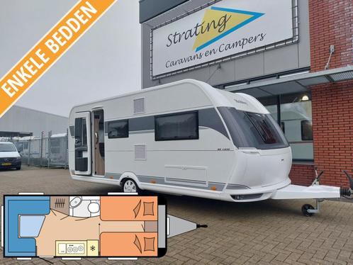 Hobby De Luxe 495 UL NIEUW! Enkele bedden, Caravans en Kamperen, Caravans, Bedrijf, tot en met 4, 1000 - 1250 kg, Rondzit, Hobby