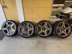 originele mercedes AMG wielen met winterbanden, Auto-onderdelen, Ophalen, 18 inch, Gebruikt, Banden en Velgen