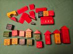Blokken houten huisjes blokkendoos dorp, Ophalen of Verzenden, Gebruikt, Overige typen