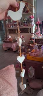 Houten slinger met hartjes en vogel, Huis en Inrichting, Woonaccessoires | Wanddecoraties, Ophalen of Verzenden, Zo goed als nieuw