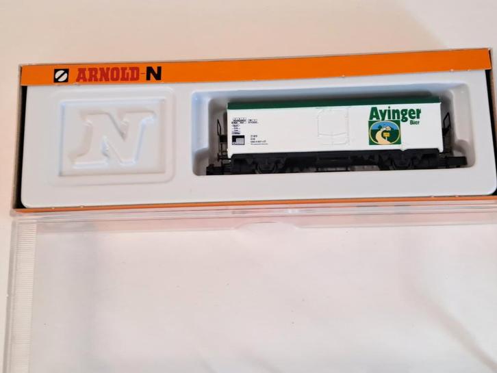 Arnold koelwagon Ayinger, art. 4578, Hobby en Vrije tijd, Modeltreinen | N-Spoor, Zo goed als nieuw, Wagon, Gelijkstroom, Arnold