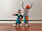 Sylvester en Bugs Bunny figuren. Looney Tunes-cartoons, Ophalen of Verzenden, Looney Tunes, Zo goed als nieuw, Beeldje of Figuurtje