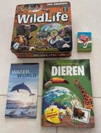 Dierenpakket bordspel wildlife + dvd waterworld atlas, Hobby en Vrije tijd, Gezelschapsspellen | Bordspellen, Een of twee spelers