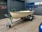 Uttern 4200 sloep consoleboot met 4pk Mercury + trailer, Watersport en Boten, Vis- en Consoleboten, Ophalen, Gebruikt, Tot 10 pk