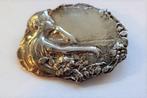 Prachtige Jugendstil broche vrouw (6895-2652), Ophalen, Zilver, Broche