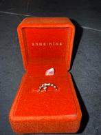 Anna + Nina 14 karaat Gouden ring met Smaragd, Sieraden, Tassen en Uiterlijk, Ringen, Ophalen of Verzenden, Met edelsteen, Dame