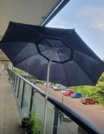 Blauw Grote Parasol Verstelbaar Kantelsysteem 2 meter, Ophalen, Kantelbaar, Gebruikt, Zweefparasol
