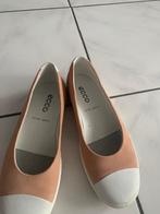 ECCO zalm/wit gebroken nubuck instappers Mt 38 Extra H, Ecco, Overige kleuren, Verzenden, Instappers