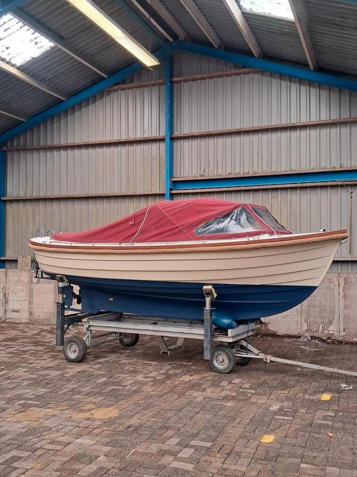 Schitterende Noorse spitsgatsloep 20ft  Nanni diesel, Watersport en Boten, Sloepen, Gebruikt, 10 tot 30 pk, 6 meter of meer, Binnenboordmotor