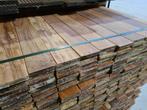 GEVELBEKLEDING SCHUTTING: PARTIJ SMALLE PLANKEN HARDHOUTEN G, Ophalen of Verzenden, Nieuw, 250 cm of meer, Planken