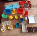 Vintage Poppenhuis Meubeltjes - Plastic & Hout, Verzamelen, Poppenhuizen en Toebehoren, Ophalen of Verzenden, Gebruikt, Overige typen