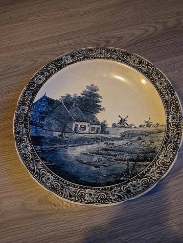 Delfts Blauw Wandbord Boch Belgium beschikbaar voor biedingen