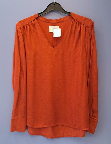 Yaya steen rode longsleeve top met snake patroon mt 38 47993 beschikbaar voor biedingen