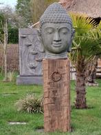 Boeddha hoofd 80cm, Tuin en Terras, Tuinbeelden, Ophalen, Kunststof, Www.ibizasfeer.nl, Nieuw