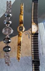 Hobbyist : 3 horloges ., Sieraden, Tassen en Uiterlijk, Horloges | Dames, Ophalen of Verzenden, Zo goed als nieuw, Leer, Overige merken