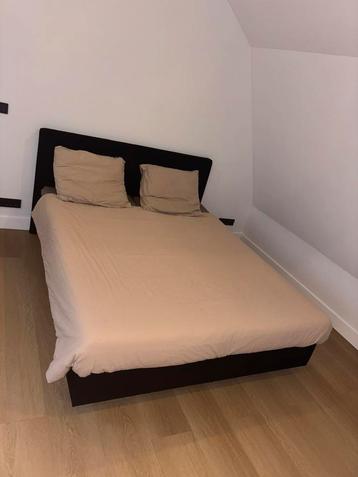 Boxspring zwart (stof) 160 x 200 cm incl matrassen beschikbaar voor biedingen